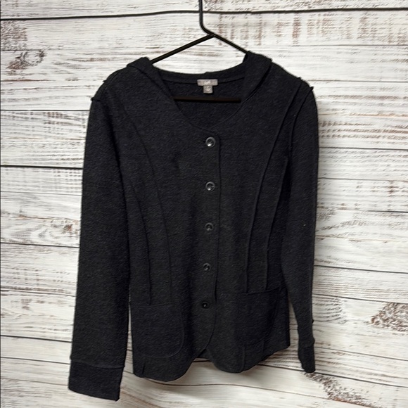 J. Jill Sweaters - J. Jill Wool Women's Hooded Sweater Jacket